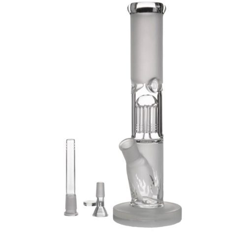 lucky 8 vapes vancouver canada free shipping 12 5 Frosted Glass Bong with Shower Percolator Bongs Rigs